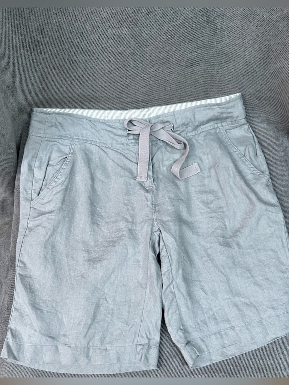 Carol Little linen shorts grey women’s size 6